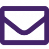 Purple outline of an envelope
